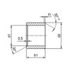 Cylindrical plain bearing JSM-1012-15 / diameter d1 = 10 mm