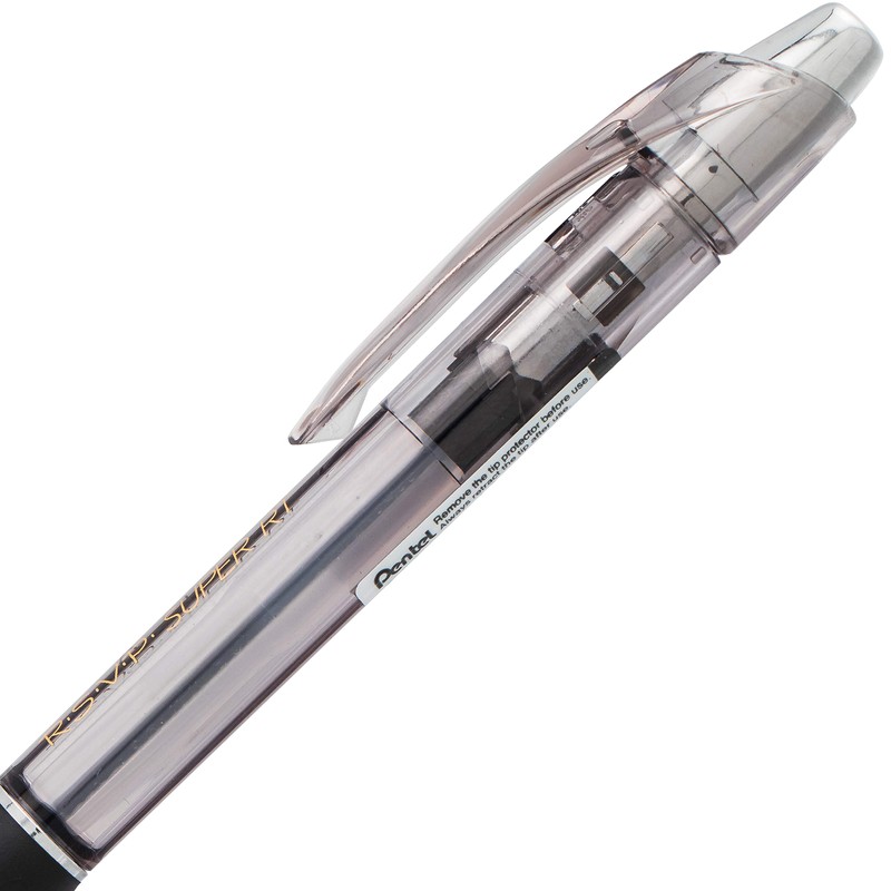 Pentel RSVP Super RT Ballpoint Pen, (1.0mm) Medium Line, Black