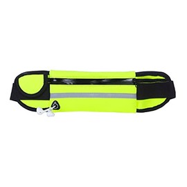 Cangurera Deportiva con cinturon elastico y salida de cable de audifinos. Riñonera con bolsa de malla para hacer ejercicio, para correr, de viaje o ex