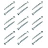 25 Pcs Confirmat Screws,M7 x 50mm, Silver Hex Socket Drive