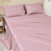 Bedmoon Cooling Queen Sheets, 100% Viscose Derived from Bamboo, Rose
