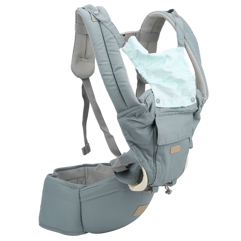Adjustable Baby Carrier Breathable Newborns Toddlers Ergonomic Thickening HipseatCyan
