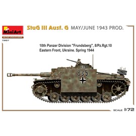 Mini Art 72107 1:72 StuG III AusF. G May 1943 Prod. Faithful Replica, Model Building, Plastic Kit, Crafts, Hobby, Gluing, Model Kit, Assembly, Unpainted