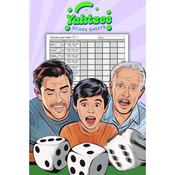 Yahtzee Score Sheets: 750 Games Yahtzee Score Book 6” x