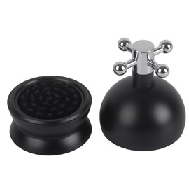 Black Coffee Powder Needle Type Distributor Double Bearing Rotation Coffee Tamper Height Adjustment Coffee Stirring Tool 58MM