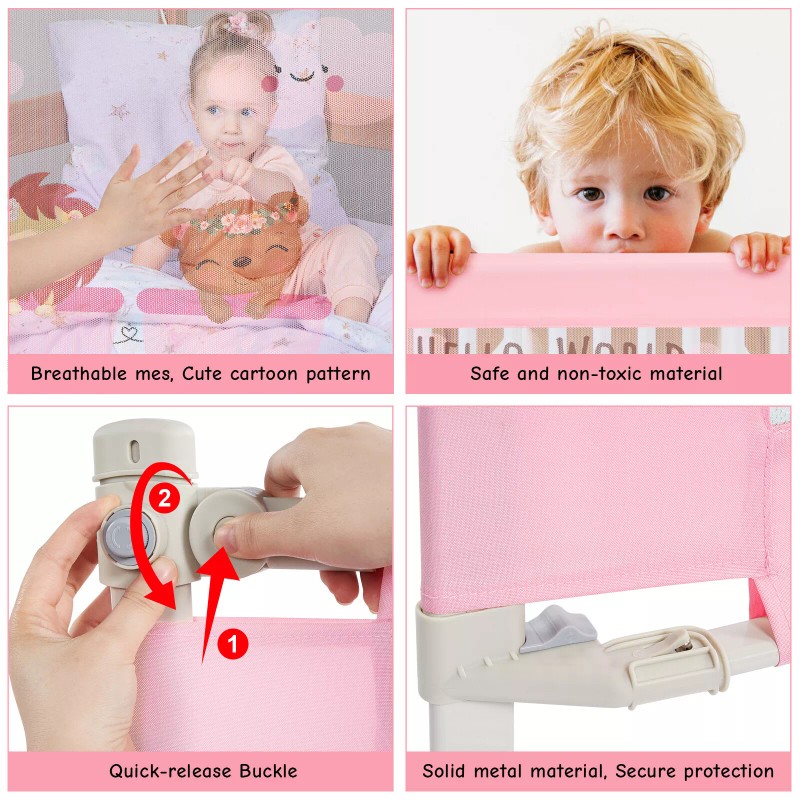 Bed Rail Guard for Toddlers Upgraded Baby Protector for Kids