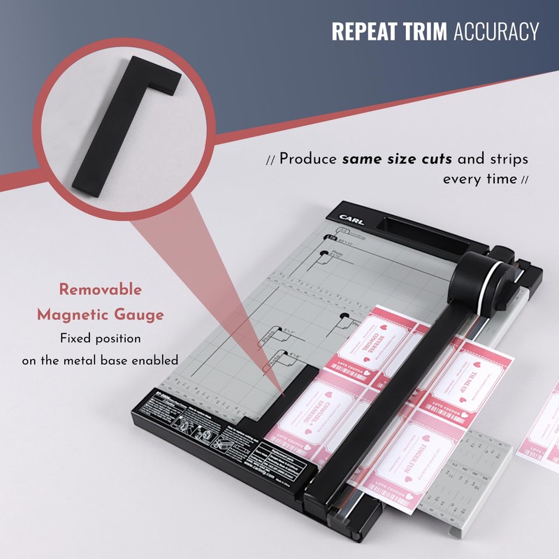 CARL Professional Rotary Paper Cutter with Clear Window – 12"
