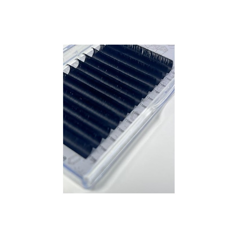 Russian volume easy fan lashes for pro use, 0.07, D