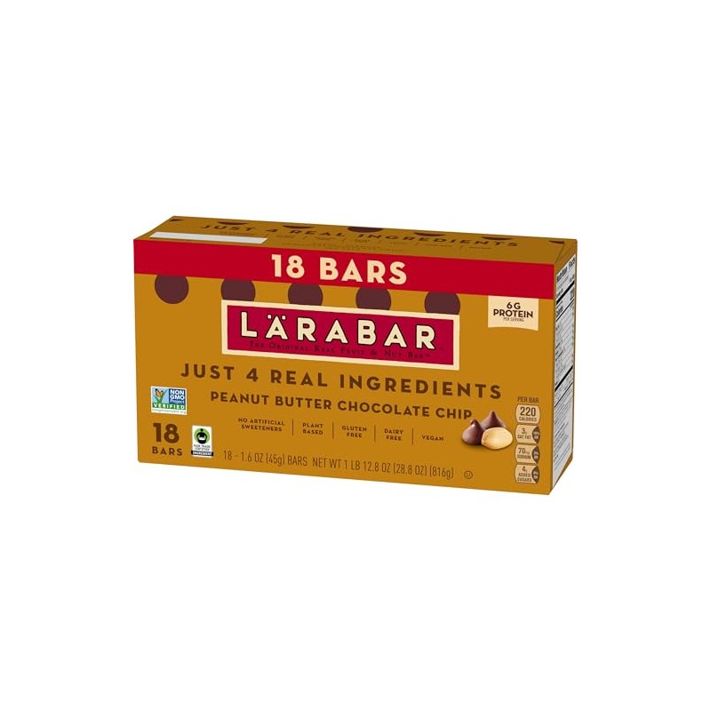 Larabar Peanut Butter Chocolate Chip, Fruit and Nut Bars, Gluten