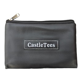 Castle Tees Original Mixed Set – 42 pcs Mixed Sizes/Colours Premium Bamboo Golf Tees in a Zip Tee Bag, Free Pitch Repair Tool, Ball Marker & Pencil. Super Strong Tees A Great Golf Gift