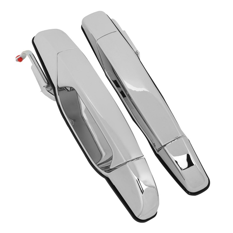 2pcs Exterior Chrome Door Handle ABS Plastic Automotive Outside Door
