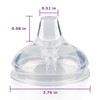 Sippy Spout Nipples for Comotomo Baby Bottles,100% Soft Silicone Sippy