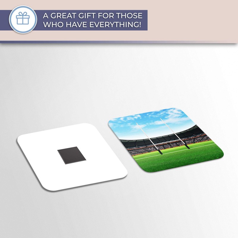 Destination Vinyl ltd Fridge Magnet - Rugby Pitch RFC Stadium