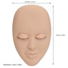 Eyelash Extension Mannequin Head with 6 Pair Replacement Eyelids Soft