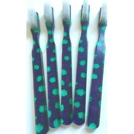 5-PACK New FUN Turquoise Cactus Vintage Toothbrushes By Alan Stuart of New York