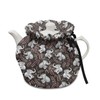 Poceacles Elephant Leaf Print Dust Cover for Tea Pots Tea