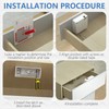 Smart Cabinet Lock, Electronic Cabinet Lock with Card, Hole-Free Invisible