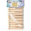 Craft Planet 12-Piece Dolly Pegs, Natural