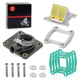 Intake Manifold Boot & Billet Aluminum Reed Valve & Reed spacer kit For Yamaha 1988-2006 Blaster 200 YFS200