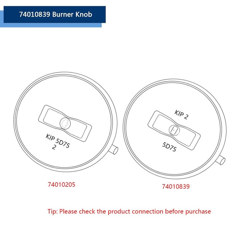 4PCS 74010839 Replacement Parts for Jenn-Air Cooktop Knobs Surface Burner
