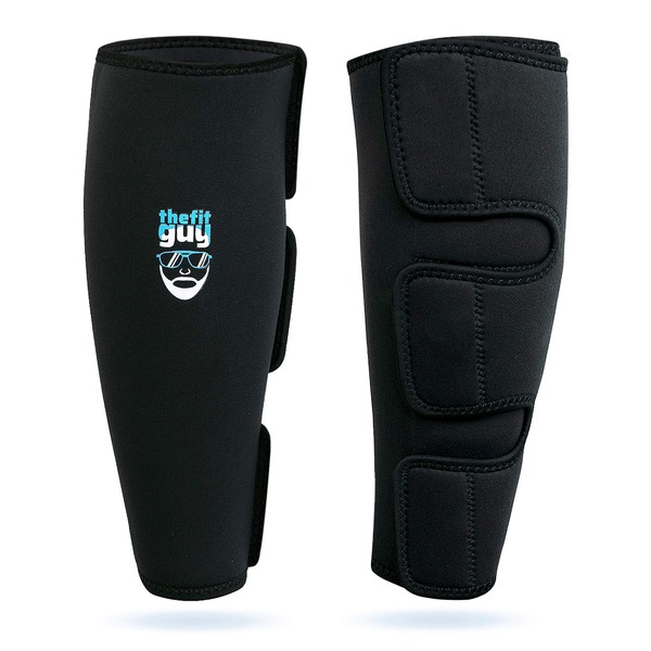 Deadlift Shin Guards | 5mm Scrapes-Absorbing Neoprene | Easy-Wear No