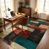 Yinhua Living Room Rug 5x7 Geometric Area Rugs Washable Non