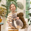 MorisMos 45cm tall squirrel cuddly toy XXL, giant squirrel soft