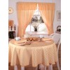 Molly Gingham Check Kitchen Pencil Pleat Curtains, Lemon, 46 x