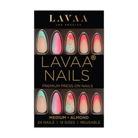 FUN SLAY Press-On Nails by Lavaa Beauty | Fun Colorful Medium Almond Nails | Summer Nails