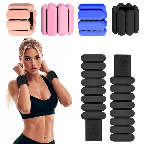 ibforcty 2PCS Adjustable Wrist Weights Ankle Weights Set for Exercise