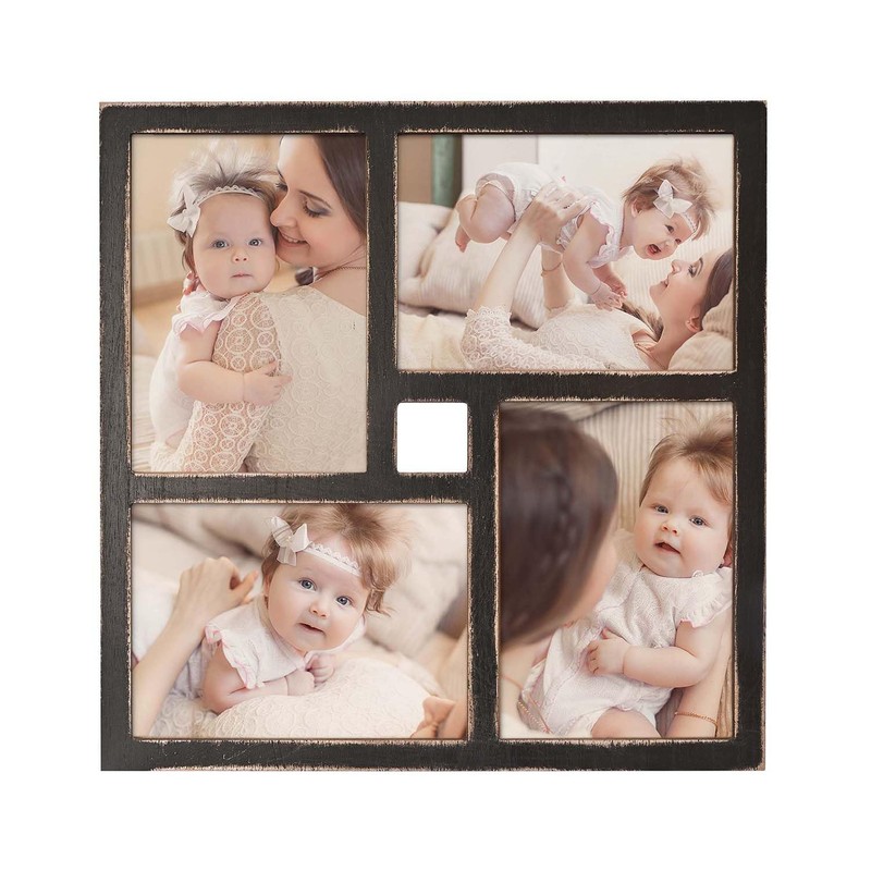 Donmills Collage Photo Frame 7x5 4-Opening Rustic Farmhouse Photo Frames