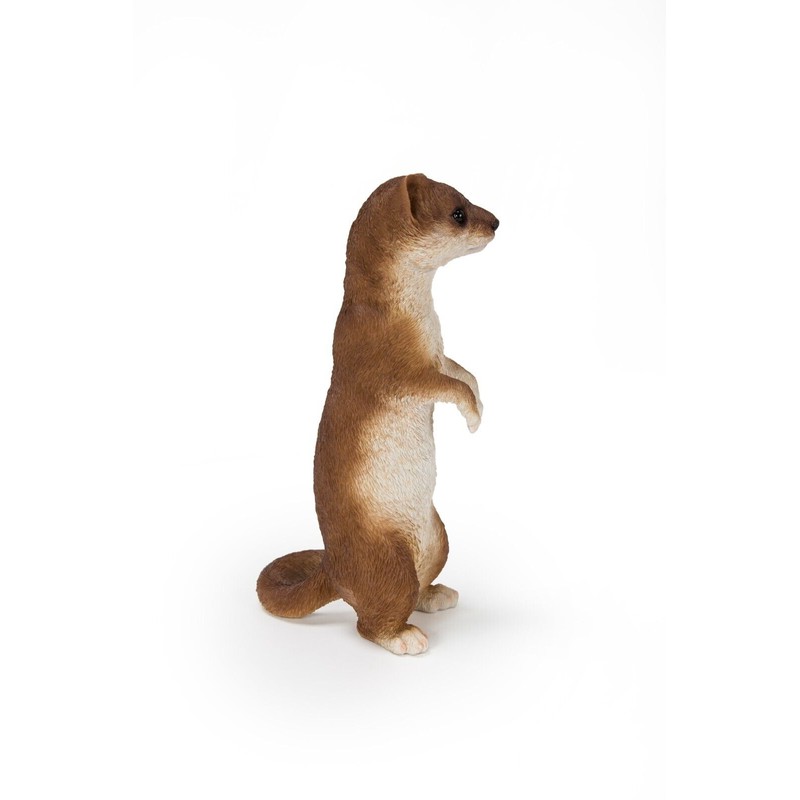 Hi-Line Gift Standing Least Weasel Garden Statue Small Lifelike Yard