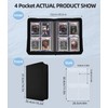 ARCHIVALPRO 4 Pocket Graded Card Binder - Holds 40 PSA/SGC/BGS