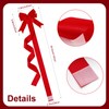 Bcxfbxd 6 Pcs Large Christmas Cabinet Ribbons Bows Xmas Door