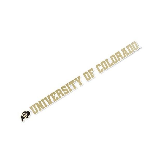 University of Colorado Buffaloes CU Buffs Name Logo Vinyl Decal Laptop Water Bottle Car Scrapbook (15 Inch Sticker)