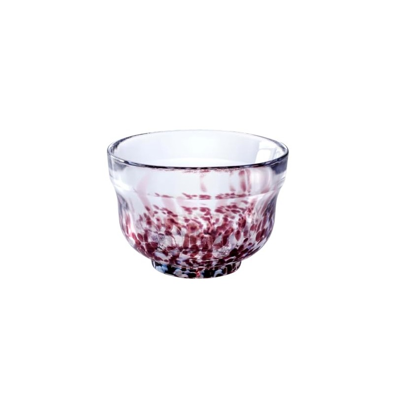 Yamakiikai CRYSTAL Matcha Bowl Purple White MC-535