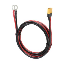 MECCANIXITY XT60 to O Ring Terminal Cable, 12AWG 5 ft Tinned Copper XT60 Male to 2 O Ring Connector Extension Cable UL2468 for RC Batteries, Portable Power Station