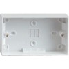 ‎2-Gang White Electric Wall Socket Double Twin 25mm Surface Double