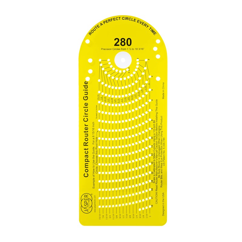 Jasper 280 Router Circle Cutting Jig – Cut 268 Perfect