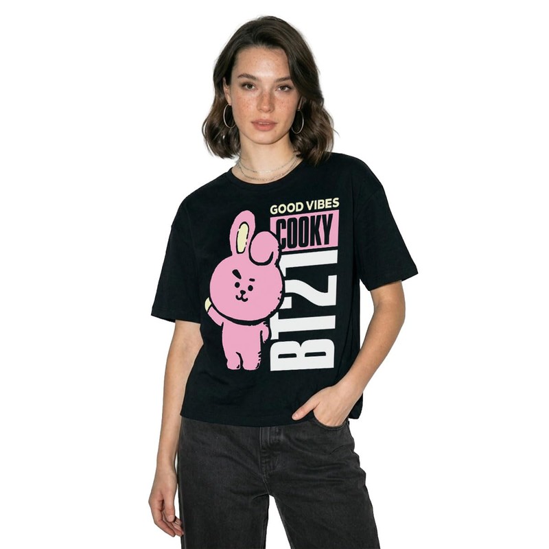 Máscara De Látex | Playera para Mujer BT21 Edición Limitada