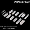 Covzoe 1Lb Clear Quartz Crystals Points, 0.6-1.6 Inch Long Natural