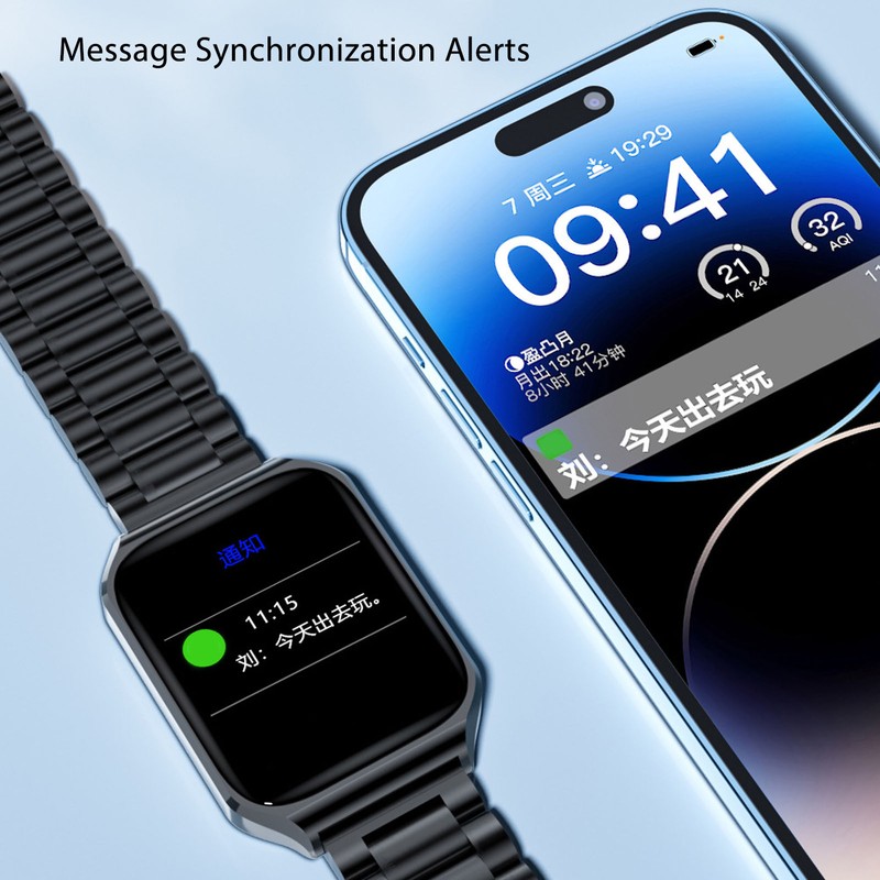 Health Trackers Smart Watch 1.92inch Screen NFC Function IP67 Waterproof