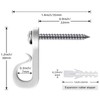 Mostantu 30 Packs White Q Hanger Hooks for Outdoor String