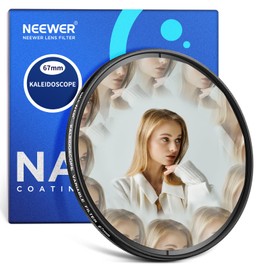 Neewer 67mm Kaleidoscope Prism Lens Filter, Photography Prism Crystal Glass Effect Filter with Multi Refraction and Variable Number of Photographic Subjects