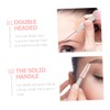 IWOWHERO 6pcs 2-in-1 Makeup Brush Set Eyebrow Eyelash Sponge Makeup