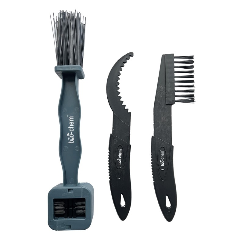 bio-chem Bicycle Brush Set 3 Pieces - Sprocket Brush, Chain
