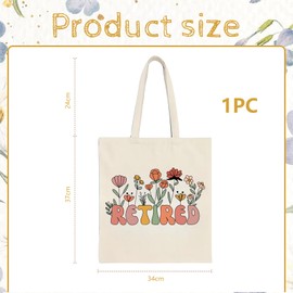 Kotkiddy Canvas Shopping Bag Best Gift, Retirement Gift for Women, Cool Retirement Gifts for Women