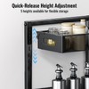 TISTAYA Under Sink Organizer, Silk-Smooth Metal Sliding Drawer Organizers and