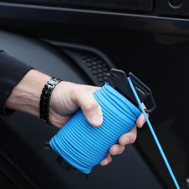 Atwood Rope MFG Ready Rope™ 550 Paracord 100 Feet 7-String Core Nylon Parachute Cord Outside Survival Gear made in USA | Lanyards, Bracelets, Handle Wraps, Keychain (Coyote)