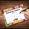 Librarian Appreciation Award Certificate | 6pk 8x11.5” Linen Paper Elementary